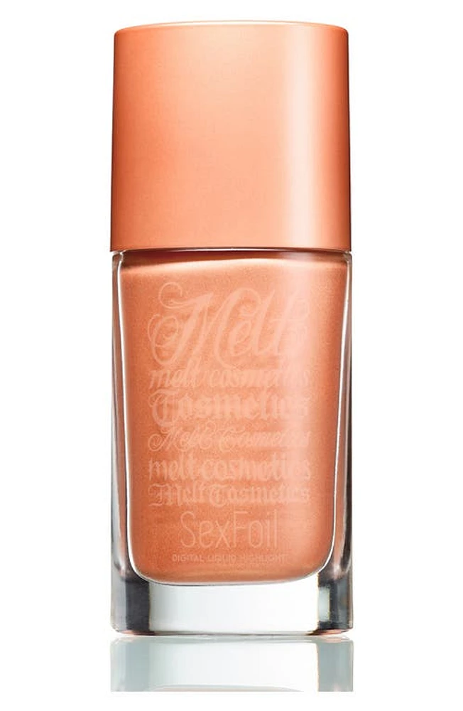 Melt Cosmetics SexFoil Digital Liquid Highlighter in Peaches N Cream at Nordstrom