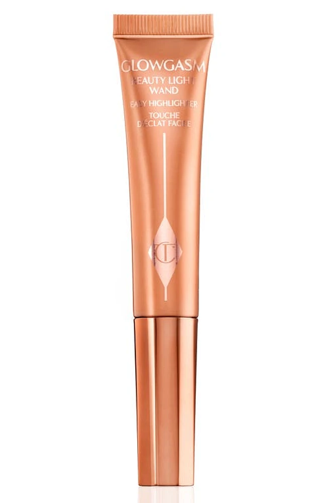 Charlotte Tilbury Glowgasm Beauty Wand Highlighter in Peachgasm at Nordstrom