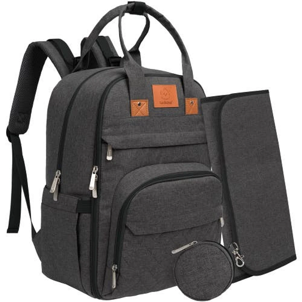 KeaBabies Rove Diaper Bag in Charcoal at Nordstrom