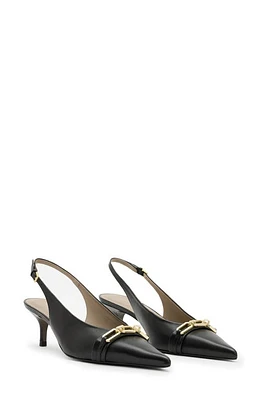 AllSaints Grace Pointed Toe Slingback Pump Black at Nordstrom,