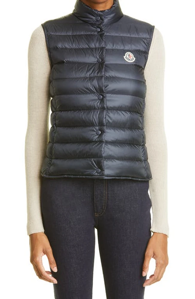 Moncler Liane Quilted Down Puffer Vest in Navy at Nordstrom, Size 0