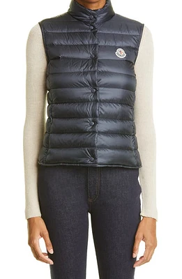 Moncler Liane Quilted Down Puffer Vest in Navy at Nordstrom, Size 0