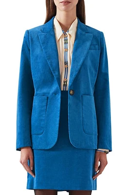 LK Bennett Deborah Corduroy Blazer Blue at Nordstrom, Us