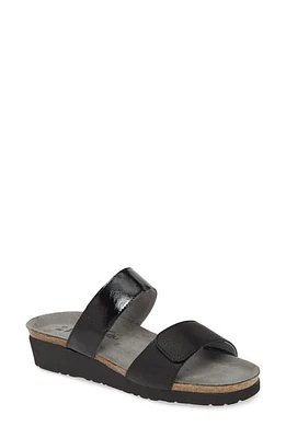 Naot Althea Slide Sandal Black Leather at Nordstrom,