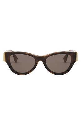 'Fendi First 53mm Cat Eye Sunglasses in Blonde Havana /Brown at Nordstrom