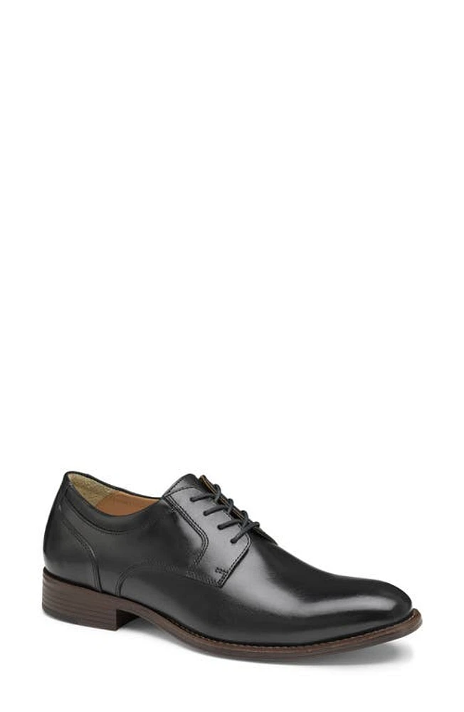 Johnston & Murphy Lewis Plain Toe Derby Black Full Grain at Nordstrom,