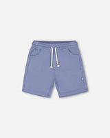 Deux Par Deux Baby Boy's French Terry Short Blue at Nordstrom