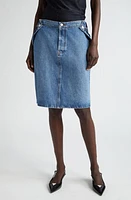 Coperni Open Hip Denim Skirt Washed Blue at Nordstrom, Us