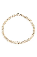 Bony Levy 14K Gold Triple Strand Beaded Bracelet in 14K Yellow Gold at Nordstrom, Size 7