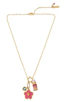 Kurt Geiger London Mixed Charm Pendant Necklace in Pink at Nordstrom