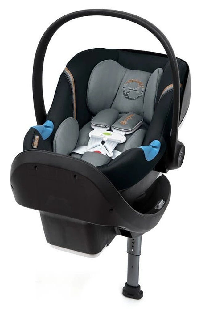 CYBEX Aton M SensorSafe Infant Car Seat & SafeLock Base in Pepper Black at Nordstrom