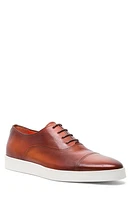 Santoni Behemoth Leather Sneaker Brown at Nordstrom,