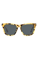 Oliver Peoples Lynes 55mm Pillow Sunglasses in Yellow Tortoise at Nordstrom