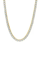 Crislu Cubic Zirconia Tennis Necklace in 18Kt Yellow Gold at Nordstrom