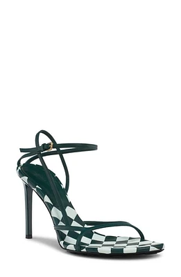 Bottega Veneta Leaf Ankle Strap Sandal Glacier/Emerald Green at Nordstrom,