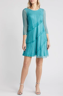 Komarov Tiered Cocktail Dress Marine Glass at Nordstrom,