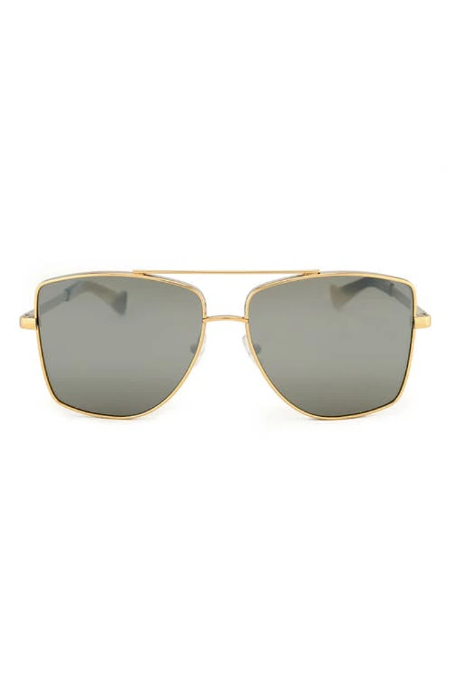 Grey Ant 60mm Dempsey Square Sunglasses in Gold/Silver at Nordstrom