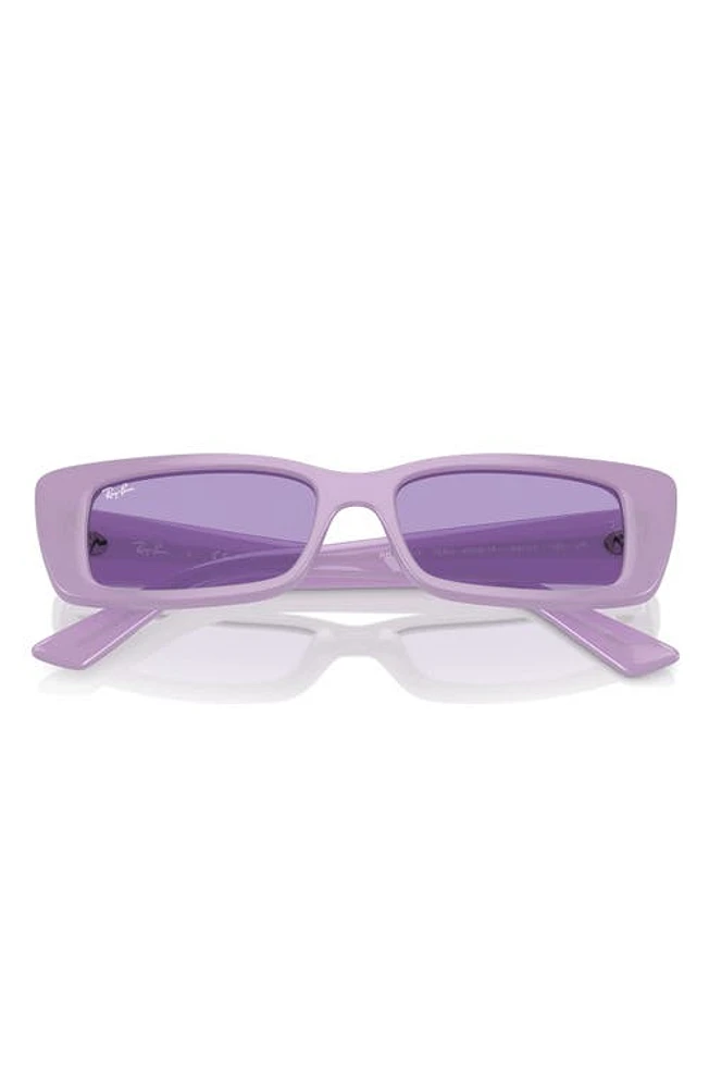 Ray-Ban Teru 54mm Rectangular Sunglasses in Violet at Nordstrom