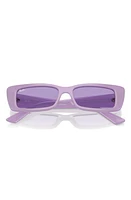 Ray-Ban Teru 54mm Rectangular Sunglasses in Violet at Nordstrom