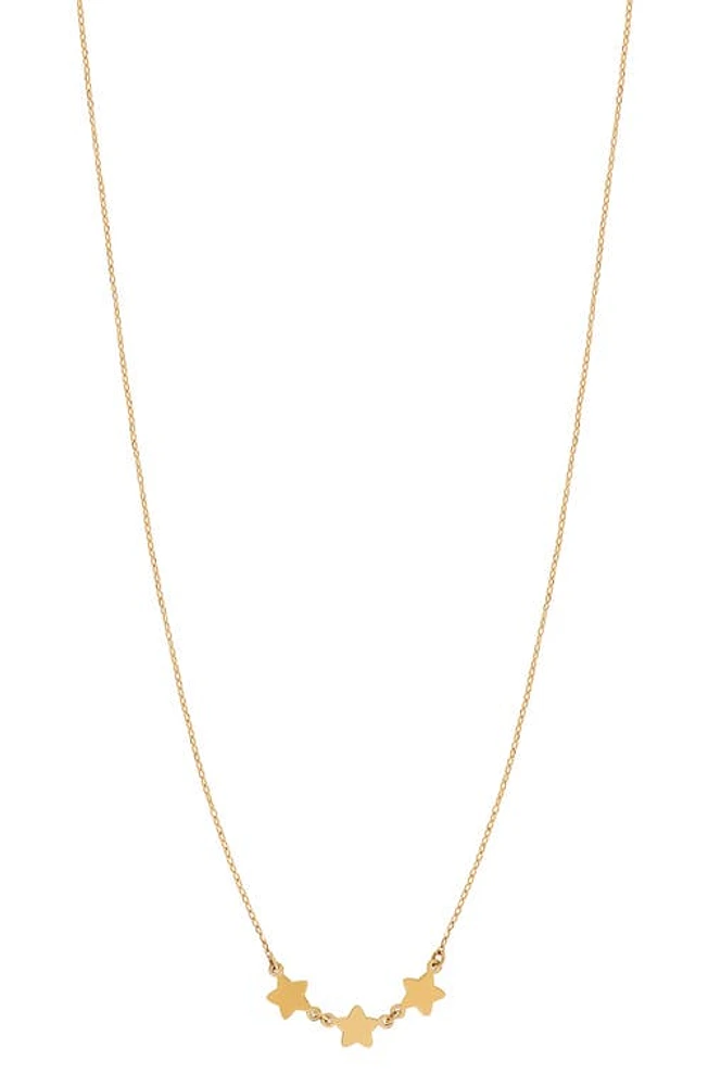 Bony Levy 14K Gold Star Frontal Necklace in 14K Yellow Gold at Nordstrom, Size 18