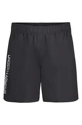 Under Armour Kids' Wordmark Athletic Shorts Castlerock at Nordstrom,