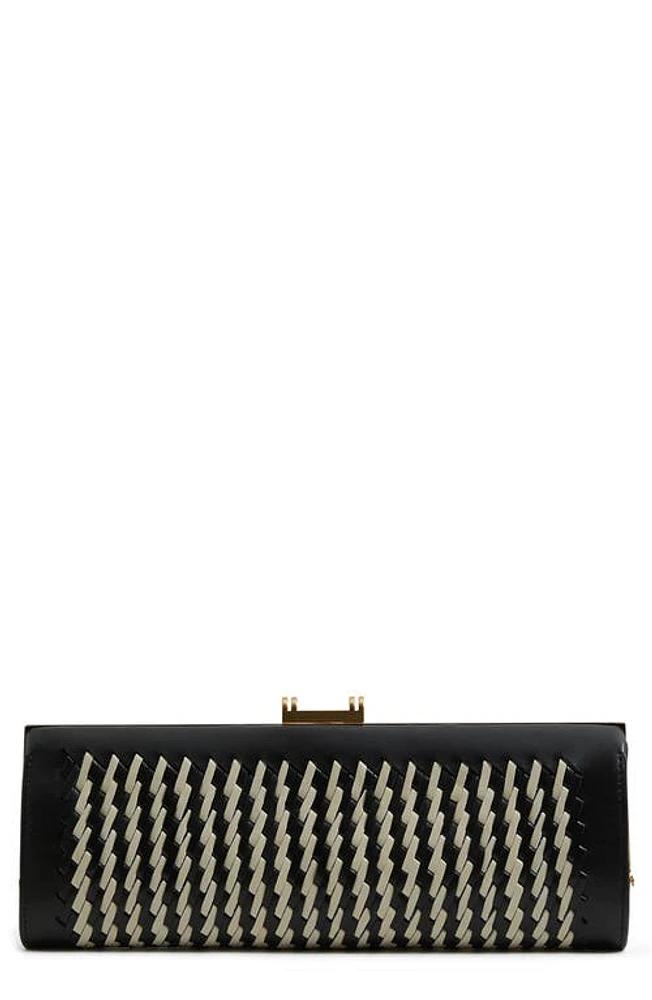 Reiss Grecia Clutch in Black/White at Nordstrom