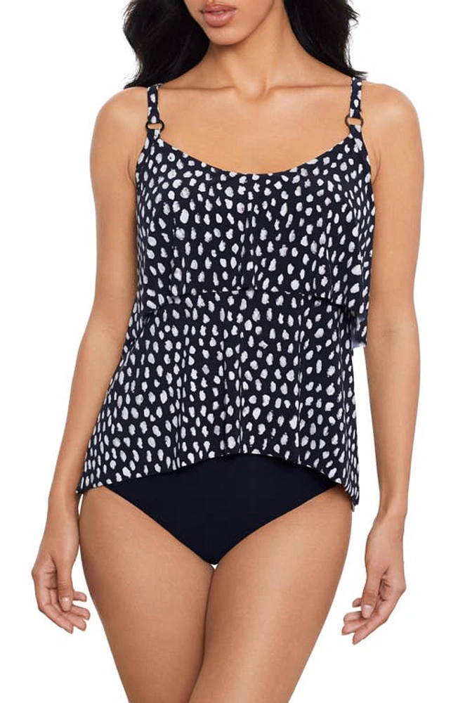 Magicsuit Pebbles Grace Tankini Black White at Nordstrom,