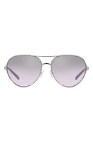 Tory Burch 58mm Gradient Mirrored Pilot Sunglasses in Violet at Nordstrom