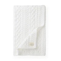 Hope & Henry Baby Cable Knit Blanket, Unisex in Ivory at Nordstrom