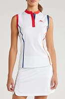 J. Lindeberg Daphne Sleeveless Performance Polo White at Nordstrom,