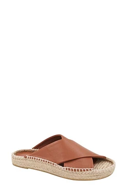 André Assous Estelle Espadrille Platform Slide Sandal Cognac at Nordstrom,