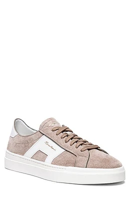 Santoni Double Buckle Inspired Sneaker Beige at Nordstrom,