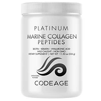 Codeage Marine Collagen Protein Powder Platinum, Fish Collagen Peptides + Vitamins, Biotin, 11.50 oz in White at Nordstrom