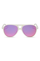 DIFF Tosca II 56mm Aviator Sunglasses in Pink Rush Mirror at Nordstrom