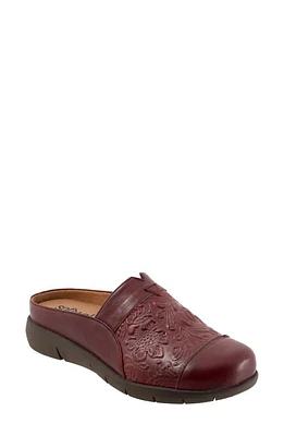 SoftWalk San Marcos Tooling Mule Dark Red at Nordstrom,