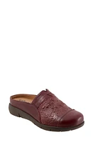 SoftWalk San Marcos Tooling Mule Dark Red at Nordstrom,