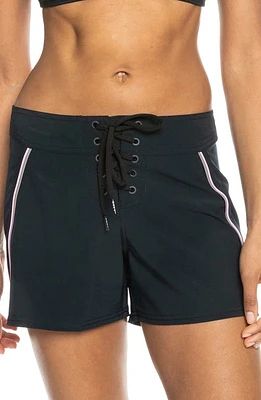 Roxy Pro the 93 Win Cover-Up Shorts Anthracite at Nordstrom,