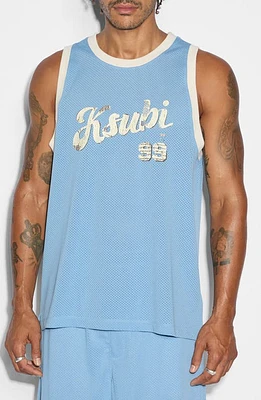 Ksubi Clubhouse Pickup Mesh Tank Blue at Nordstrom,