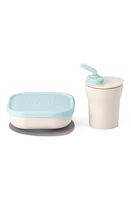 Miniware Sip & Snack Set in Vanilla/Aqua at Nordstrom