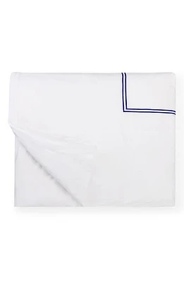 SFERRA Grande Hotel Duvet Cover in White/Navy at Nordstrom