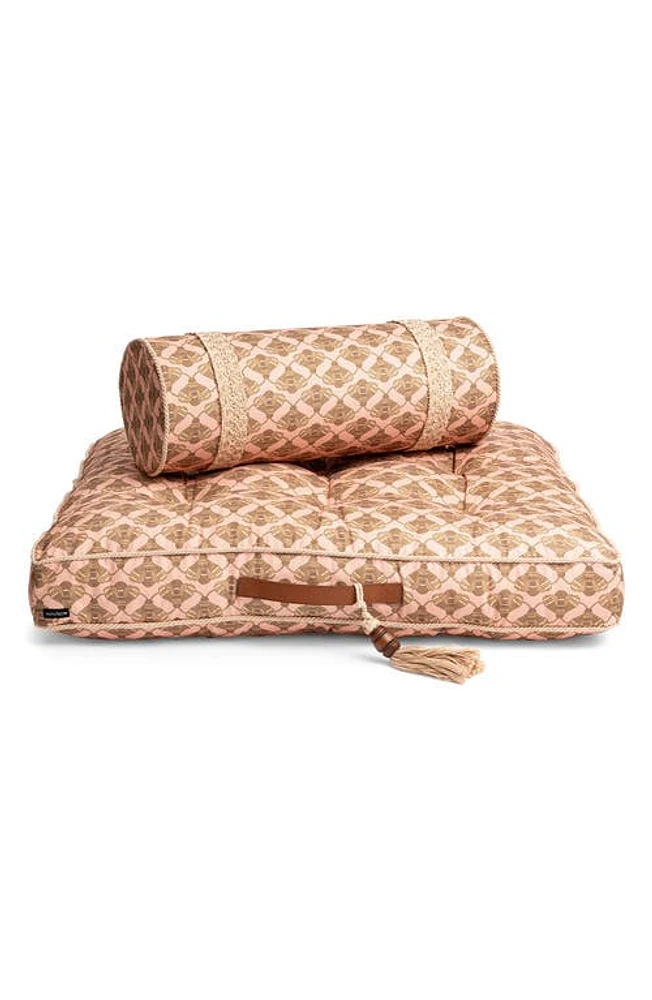 DockATot Zen Cotton Bolster Pillow in Busy Bees at Nordstrom