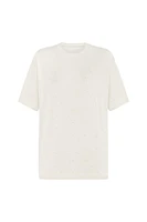 Nocturne Beaded Oversized T-Shirt in Ecru at Nordstrom