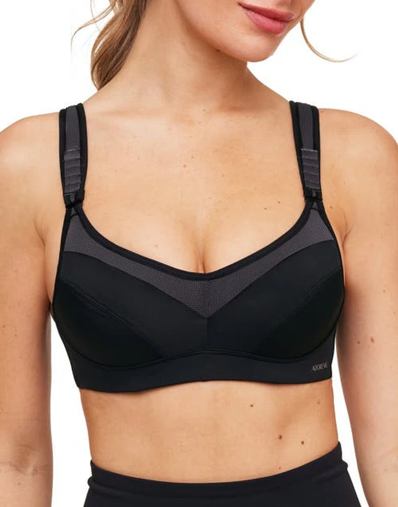 Adore Me Maho High-Impact Sports Bra Black at Nordstrom,