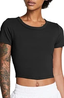 Nike Phoenix Fleece Short Sleeve Crop Sweatshirt at Nordstrom,