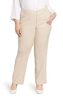 NYDJ Marilyn Straight Leg Linen Blend Trousers at Nordstrom,