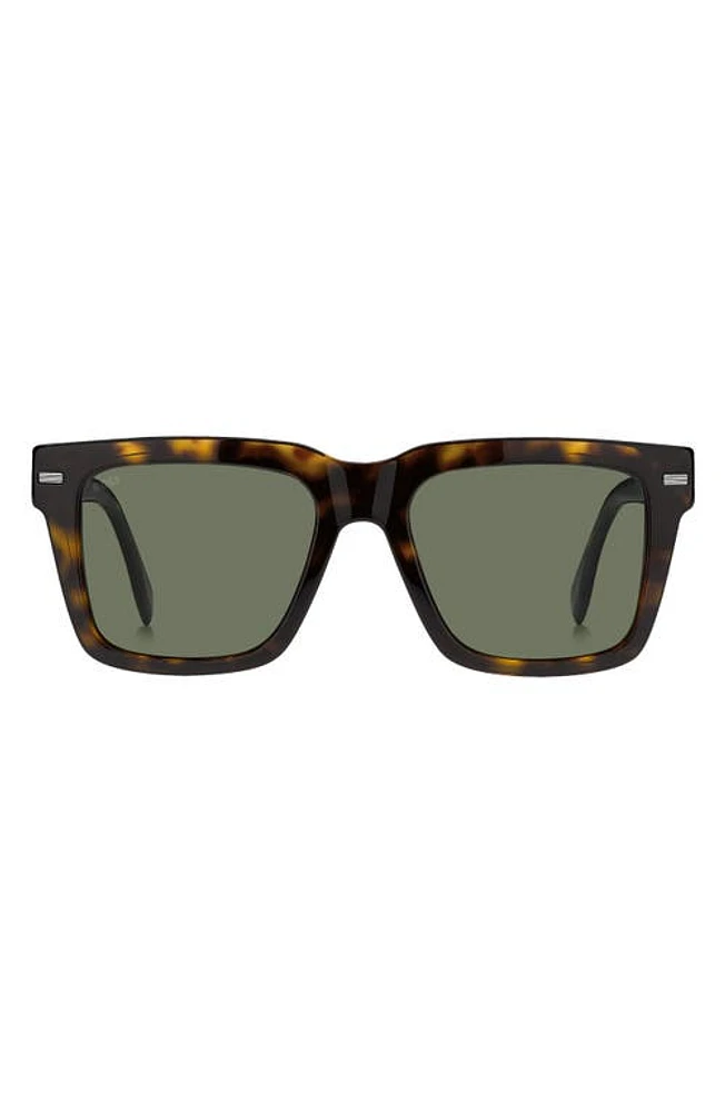 BOSS 53mm Rectangular Sunglasses in Havana at Nordstrom