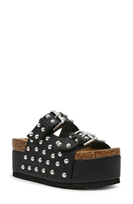 Steve Madden Kali Studded Platform Sandal Black at Nordstrom,