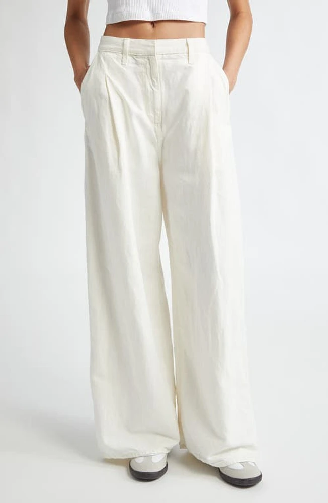 TWP Greene St. Wide Leg Jeans White at Nordstrom,