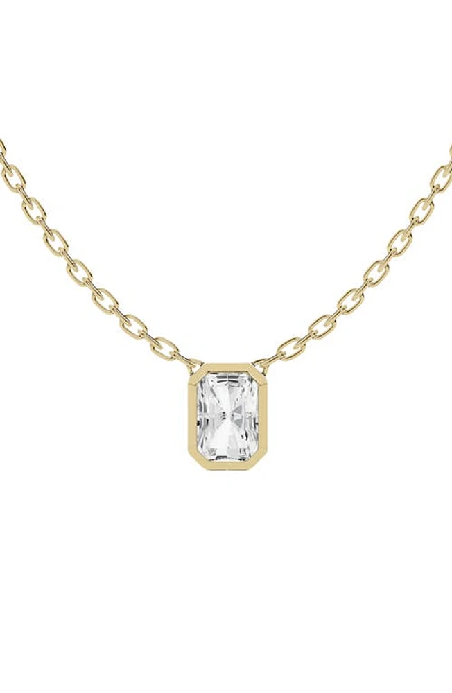 Jennifer Fisher 18K Gold Radiant Lab Created Diamond Pendant Necklace in D1.50Ct - 18K Yellow Gold at Nordstrom