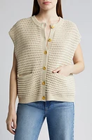 rag & bone Marlee Open Stitch Cardigan Turtledove at Nordstrom,